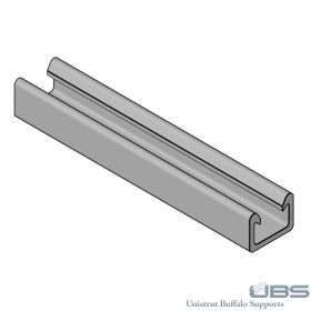 Light Duty 1-1/2" x 1-1/8" x 10 ft Fiberglass Unistrut Channel, Solid