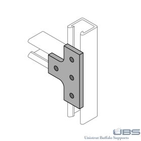 Fiberglass Unistrut T Shaped Bracket - 20P-2812 (Options: Grooved)