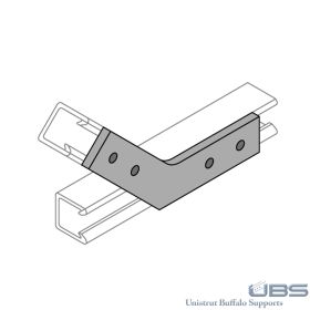Fiberglass Unistrut 45 Degree Brackets - 20P-2840 (Options: Grooved)