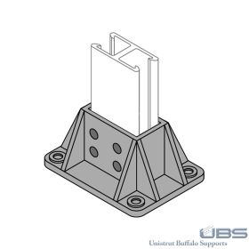 Fiberglass Unistrut Base Bracket 5" x 6-5/8" x 3" - 20PU-5903 (Options: 3-1/4")