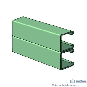 Unistrut P1001A-10PL: 1-5/8" x 3-1/4", 12ga Combination Channel, Plain carbon Steel, 10 Feet