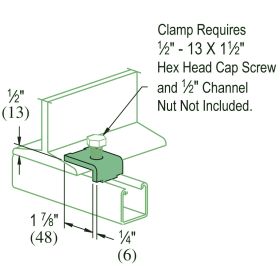 Unistrut P1386 GR Beam Clamp - P1386-GR (Options: Perma Green? III)