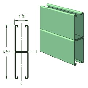 Unistrut P5001 Double Sided Strut Channel, 10 FT, Green - P5001-10GR (Options: Perma Green? III, 10 Feet)