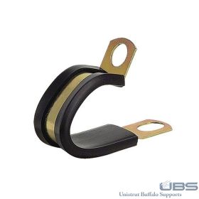 SPD Loop Clamp, Cushioned Cable Clamp 3/4" Wide Plated Steel - SPD-12 (Options: 3/4")