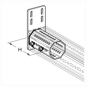 End Support STA F 80 - E - SK192863 (Options: Base Plate: 6-1/2" x 3-1/8" x 5/16")
