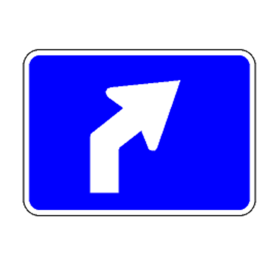 M5-2L(IN): "Directional Arrow (Left)" Aluminum Sign, 21" x 15", Engineer Grade