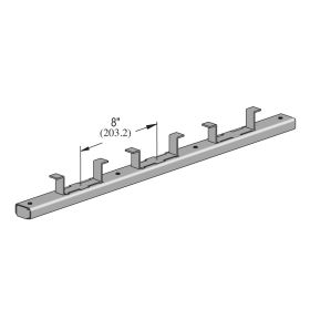 5 Foot Concrete Insert, No Closure Strip, No End Caps, w/ Back Plates, T304 Stainless