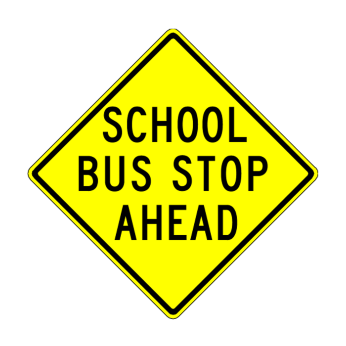 S3-1 Sign | SCHOOL BUS STOP AHEAD Sign | Traffic Safety Products