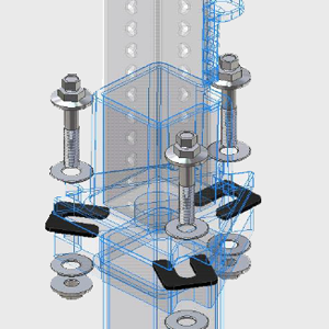 drawings of breakaway sign post systems 