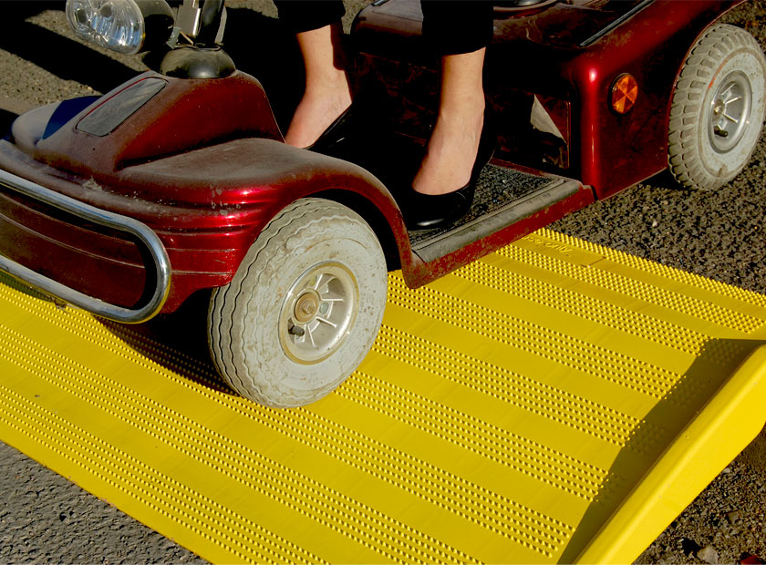 Plasticade SafeKerb Curb Ramps, SafeGate Manhole Guards, and Trench Covers