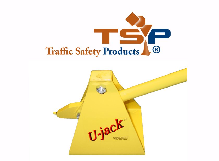 Traffic Safety Products logo with U-Jack post remover