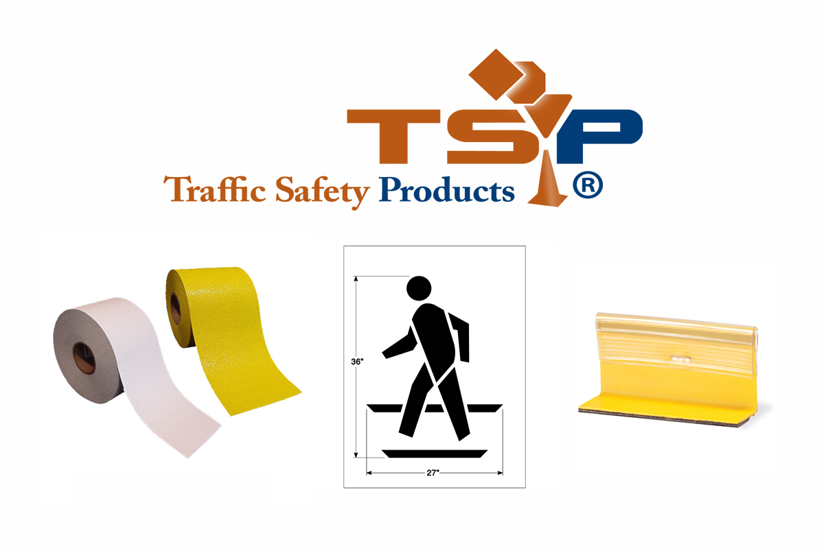 traffic safety products logo with products